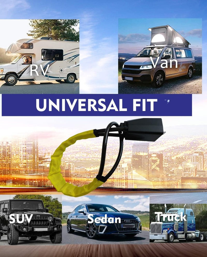 Universal Car Seat Belt Steering Wheel Lock